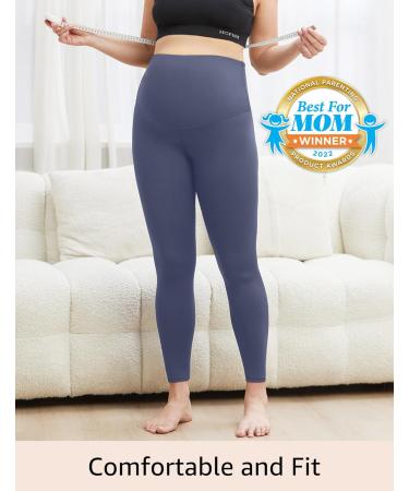 HOFISH Women's High Waisted Morandi Grey Leggings - X-Large | Yoga Pants for Workout Gym Stretch - Buy Online on GoSupps.com