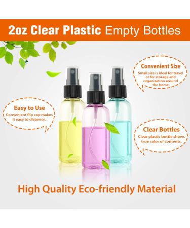 30 Pack 2 oz Fine Mist Mini Clear Spray Bottles - Essential Oils, Travel Perfumes - Refillable & Reusable Travel Bottles - Buy Online on GoSupps.com