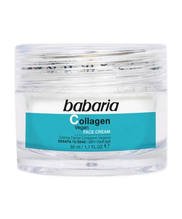 Babaria Collagen Vegan Face Cream - Anti Aging Face Cream - Moisturizer Face Cream - Plants Based Face Moisturizer for Skin Rejuvenation - 1.7 oz