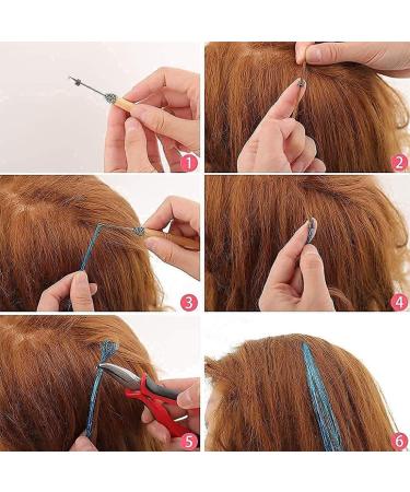 Reccisokz Colorful Feather Hair Extension Set 10 Art Hair Strands for Kids Pliers & Clips for Stunning Ponytail Braids - Buy Online on GoSupps.com