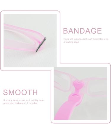 Eyebrow Stencils Eyebrow Template Eyebrow Shaping Kit 8 Styles Reusable Eyebrow Stencil with Handle and Strap Washable - Buy Online on GoSupps.com