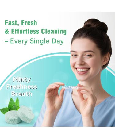 JOYAONE Retainer Cleaning Tablets 36 Tablets Monthly Pack Denture Cleaning Tablets Mint Fresh Mouth Cleaner for Retainer Aligner Mouth Guard Night Splints and Dentures - Buy Online on GoSupps.com