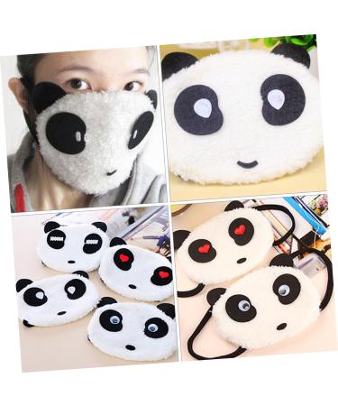 JECOMPRIS 2ST Warm Panda Mask | Disposable Protective Neck Cuff for Girls | Windproof Cotton Cover for Autumn | Cute White Personality Design - Buy Online on GoSupps.com