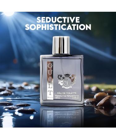 Cologne for Men Guilt Black Natural Spray Classic Long Lasting Scent Wonderful Fragrance Gift Eau De Toilette Men Perfume for Daily Use 3.4 Fluid Ounce Guilt Black 3.4 Fl Oz (Pack of 1) - Buy Online on GoSupps.com