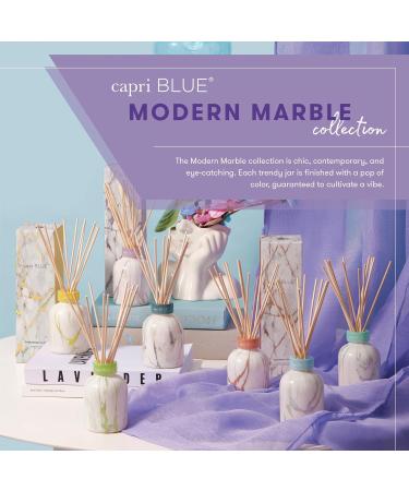 Capri Blue Reed Diffuser Set | Modern Marble Aroma Diffuser Sticks & Oil - Home Decor Air Freshener - Volcano Scents (5.7 fl oz - Buy Online on GoSupps.com
