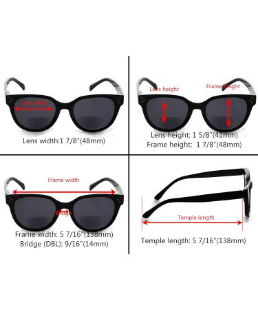 Eyekepper 4 Pack Stylish Bifocal Glasses for Women - Tinted Reading Glasses for Sun Protection - Buy Online on GoSupps.com