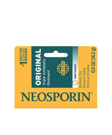Neosporin Original First Aid Antibiotic Ointment with Bacitracin Zinc for Infection Protection, Wound Care Treatment & Scar Appearance Minimizer for Minor Cuts, Scrapes and Burns.5 oz - Buy Online on GoSupps.com