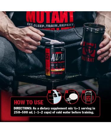 Mutant All-in | Full-Dose Pre-Workout - Fruit Punch - 40 Serving - 500 g (17.6 oz) Tropical Cylone - Buy Online on GoSupps.com