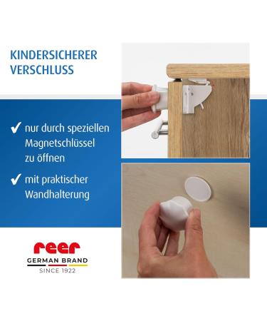 Magnetic Lock Set (8 Pieces) - Child Safety Cabinet & Drawer Locks | Secure Your Home for Babies & Kids | Easy Adhesive Installation - Buy Online on GoSupps.com