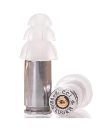 9MM EARPLUGS | Carry Case | Range Ear Protection | Nickel from LUCKY SHOT