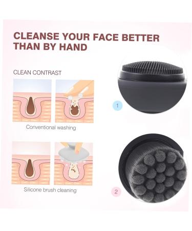 DOITOOL Cleansing Brush Face Cleansing Tool Home Facial Brush Silicone Cleaning Brush Manual Face Brush Manual Facial Brush Facial Cleanser Deep Cleaning Silica Gel Miss - Buy Online on GoSupps.com