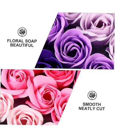Beaupretty 4 Boxes Rose Box Mothers Day Mother s Day Rose Soap Rose Flower Gradient Rose Soap Bouquet Simulation Rose Soap Romantic Square Flower Box Soap Flower - Buy Online on GoSupps.com