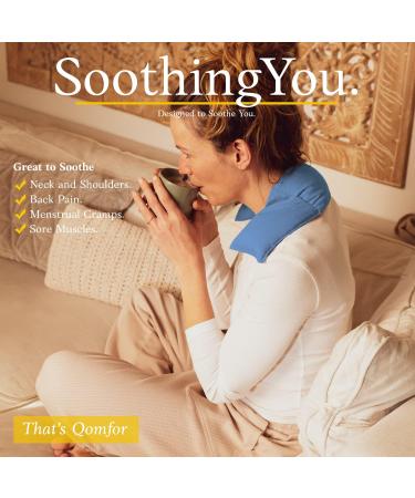 Wheat Bag for Pain Relief - Large Soothing Heat Pack Microwavable - Wheat and Lavender - Heated Neck Warmer for Neck and Shoulders Period Pain Relief and Back Pain - Comfortable Grey - Buy Online on GoSupps.com