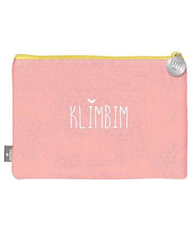 moses. Little bag Klimbim Happy me | Cosmetic bag made of organic cotton | For make-up utensils pens small items and odds and ends