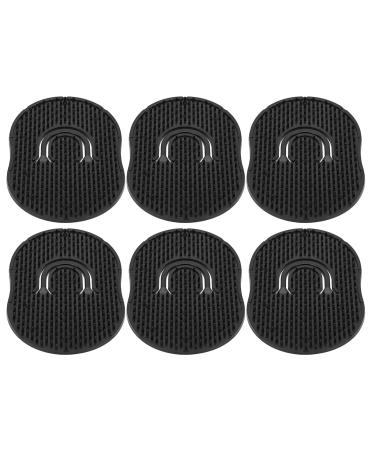 6pcs Pocket Palms Combs Portable Hair Brush Comb Handheld Beard Comb Lightweight Scalp Massager for Men