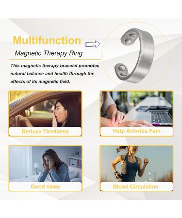 Buy Pure Copper Adjustable Silver Magnetic Rings for Women - Stylish Copper Jewelry Gift (0932S - Buy Online on GoSupps.com
