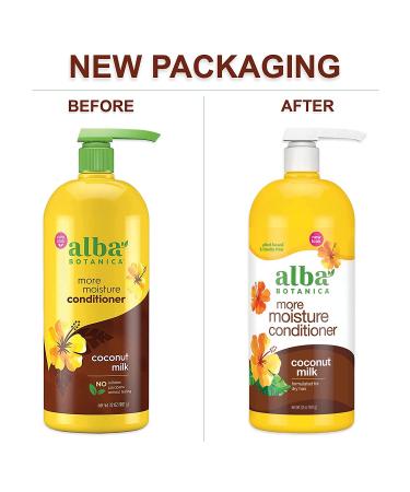 Alba Botanica More Moisture Conditioner Coconut Milk 32 Oz - Hydrating Formula, 1 Pack - Buy Online on GoSupps.com