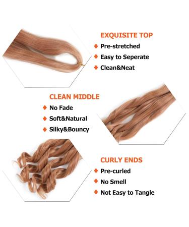 Dt Cheryl French Curls Braiding Hair - 8 Pack Pre-Stretched 24 Loose Wave Curly Extensions - 75g/Pack Synthetic Hair for International Shipping - Buy Online on GoSupps.com