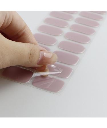 JMEOWIO Semi Cured Gel Nail Strips Cream Purple Grey Gel Nail Stickers Nail Supplies Nail Art Design Decoration Accessories - Buy Online on GoSupps.com