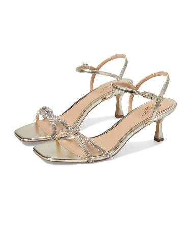 Jewel Badgley Mischka Women's Maci Heeled Sandal 4.5 UK Gold Metallic