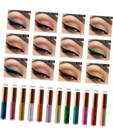 POPETPOP 2pcs Color Eyeliner Liquid Eyeshadow Glitter Women Eyeliner Eye Shadow Pearlescent Miss Set 1 count (Pack of 1) 08x2pcs - Buy Online on GoSupps.com