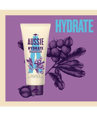 Aussie Hydrate Miracle Conditioner For Dry Hair With Macadamia Oil 200ml - Buy Online on GoSupps.com