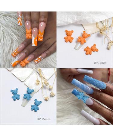 YOSOMK 64 PCS 3D Bear Nail Art Charms Resin | Cute Kawaii Nails Supplies - Buy Online on GoSupps.com