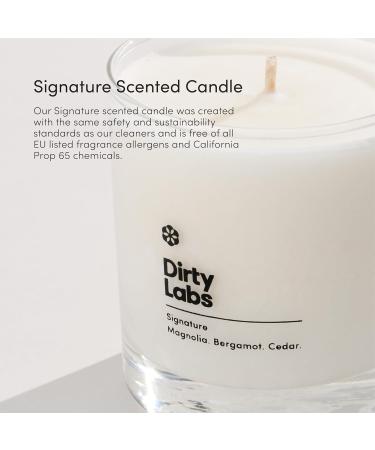 Dirty Labs Eco-Friendly Soy Wax Candle - Signature Scent Magnolia Bergamot & Cedar | Vegan Non-Toxic Luxe Home Candle Made in USA - Buy Online on GoSupps.com