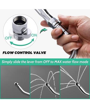 Shower Enema System with 100" Hose & Water Control Valve - Douche Colonic Cleanse Kit for Ultimate Personal Hygiene - Buy Online on GoSupps.com