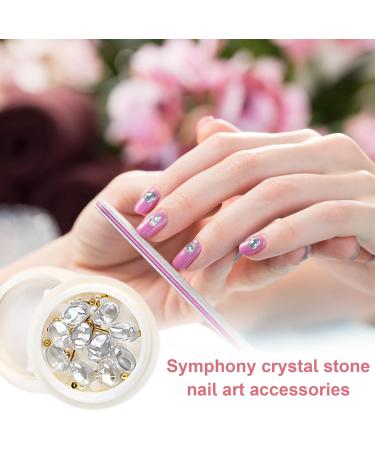 JMEDIC Nail Art Rhinestones | Nail Rhinestone Stones Gems for Nails Nail Jewels Crystal Gemstones Nail Art Rhinestones Kit Manicure DIY Decoration Accessories - Buy Online on GoSupps.com