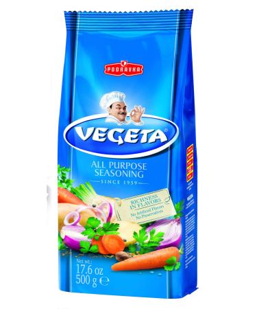 Podravka Vegeta Gourmet All Purpose Seasoning No MSG, Bag 17.5 oz (500 g)