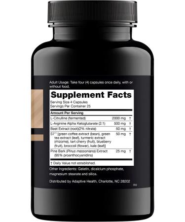 Nugenix Nitric Oxide Booster Supplement with L-Arginine, L-Citrulline, Beet Extract, Pine Bark Extract - 100 Capsules - Buy Online on GoSupps.com