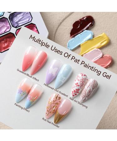 High-contrast gel nail art paint LED-compatible paint color | High-coverage effect gel for art projects long-lasting design for creative looks - cosmetic corner - Buy Online on GoSupps.com