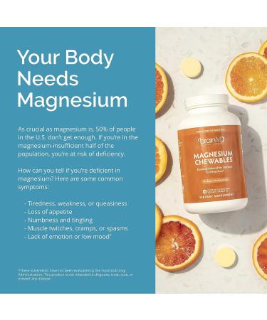 Dr. Amen BrainMD Magnesium Chewables Citrus - 60 Chewable Tablets | Essential Mineral for Memory & Focus | Gluten Free - Buy Online on GoSupps.com