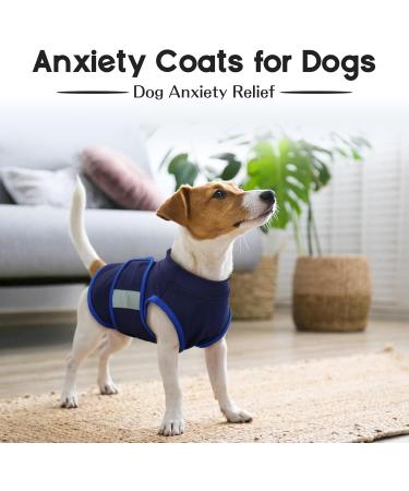 Hjumarayan Dog Jacket - Lightweight Reflective Vest for Small Dogs | Comfortable XS Dark Blue Dog Coat - Buy Online on GoSupps.com