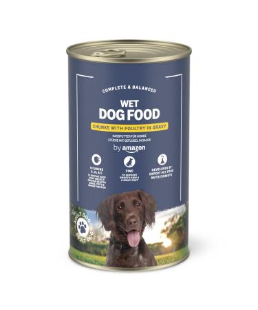 by Amazon Wet Dog Food - Can - Poultry Chunks in Gravy 1 Pack