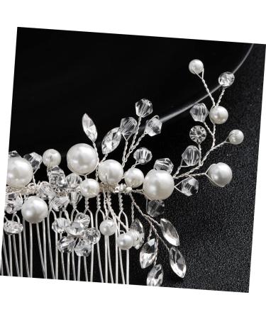 Didiseaon 1pc Pearl Comb Rhinestone Hair Accessories Crystal Side Comb Hair Comb Hair Claw Clips for Women Pearl Hair Barrettes Wedding Side Comb Alloy Rhinestones Props Bride - Buy Online on GoSupps.com