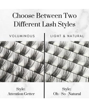 DIY Lash Extension Segments - 72 Reusable Clusters in 16mm | Portable Tray for Easy Home Application | Soft Lightweight & Beginner Friendly - New Tomorrow Lash - Buy Online on GoSupps.com