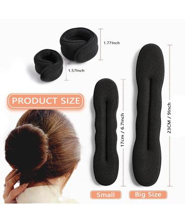 8 Pcs Kids Foam Hair Bun Maker Set - Magic Hair Twister for Easy Bun Creation - Black Hair Buns Accessories for Women - Buy Online on GoSupps.com