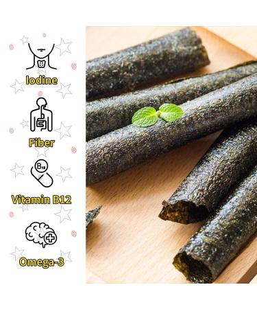 Tao Kae Noi BBQ Grilled Seaweed Snacks | Healthy Nori Rolls for Kids & Adults | 6 Pack 3g Bags - Buy Online on GoSupps.com