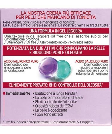  L'Oreal Paris L'Or al Paris Oil Control Anti-Dusk Cream for combination and oily skin 8-hour sebum control less shiny and plumped skin with hyaluronic acid and salicylic acid Revitalift - Buy Online on GoSupps.com