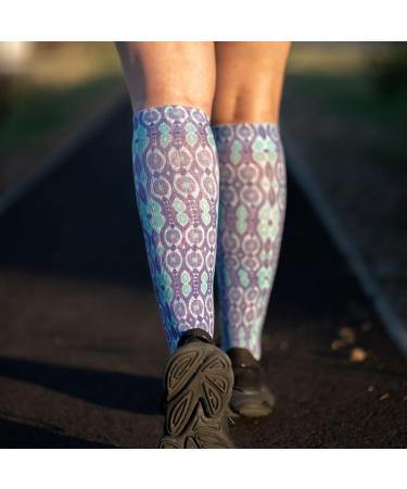 Compression Stockings for Men & Women | 20 30 mmHg | Ideal for Nurses Travel & Pregnancy | 3 Pairs Print Mix | X-Large - Buy Online on GoSupps.com