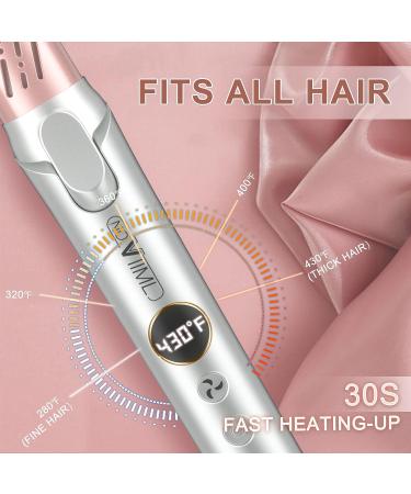 NOVIIML 2-in-1 Hair Straightener and Curler with 360 Airflow Styler Tech - 1 inch Tourmaline Ceramic Flat Iron, 5 Temp Settings, Dual Voltage - Buy Online on GoSupps.com