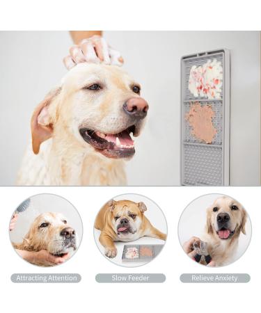 Coomazy Leak Mat for Dogs - Silicone Spatula & Brush Included | Slow Feeder Dog Accessories for Swimming | Gray (15x25cm) - Buy Online on GoSupps.com