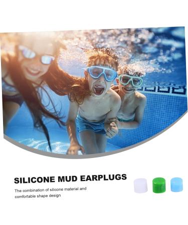 NOLITOY Swimming Ear Protector - 24 Pairs Silicone Anti-Noise Reusable Earbuds for Swimmers | Noise Cancelling & Noise Reduction - Buy Online on GoSupps.com