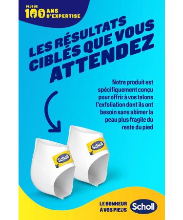 Scholl Pack of 2 Exfoliating Heel Foot Masks - Foot Peeling - Eliminates Calluses - Effective Foot Care - 4 Socks - Buy Online on GoSupps.com