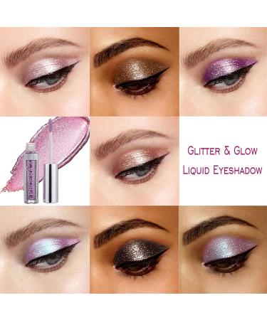 Erinde Liquid Glitter Eyeshadow Stick - Long Lasting Waterproof Metallic Glow Eye Shadow Pen - Shimmer Sparkle Eye Brightener - Quick-Drying Sparkling Eye Makeup (101 Cream) - Buy Online on GoSupps.com