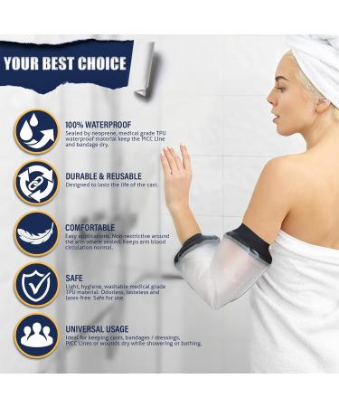 Sustainable Waterproof PICC Line Shower Cover - Arm Protection for Adults & Kids | Reusable Wound Care - Buy Online on GoSupps.com