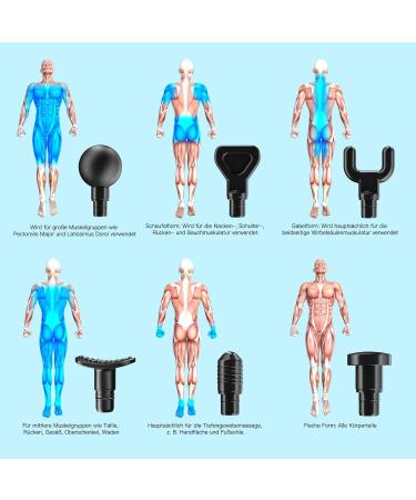 Aerlang Massage Gun EM8-Dunkles Black Deep Tissue Muscle Massager Perfect Gift for Men & Women Includes Carrying Bag Ideal Christmas Gift - Buy Online on GoSupps.com