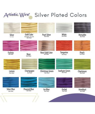 Artistic Wire  18 Gauge / 1.0 mm Silver Plated Tarnish Resistant Colored Copper Craft Wire  Tarnish Resistant Silver  4 yd / 3.6 m 18 Gauge / 1.0 mm  4 yd / 3.6 m Silver - Buy Online on GoSupps.com